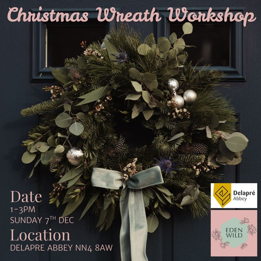 Christmas Wreath Workshop at Delapre Abbey Sunday 7th December 1-3pm
