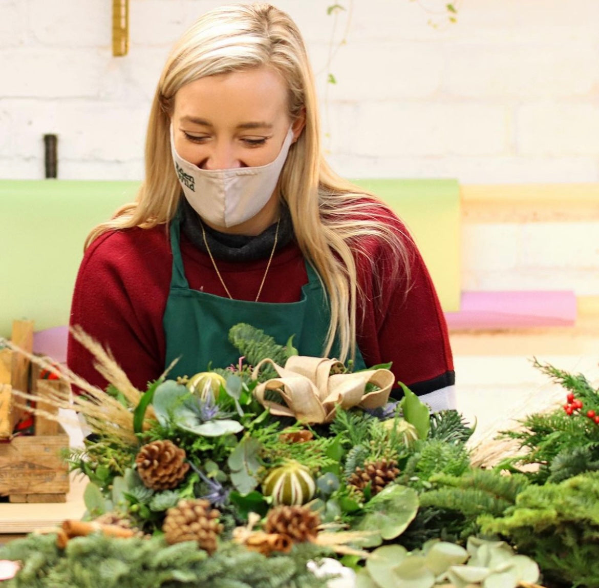 Christmas Wreath Workshop at Saxbys cider farm  Sunday 30th November 1-3pm
