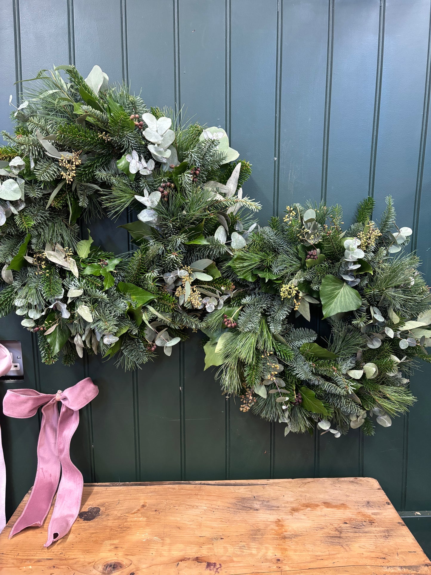 Christmas Wreath Natural Scandi