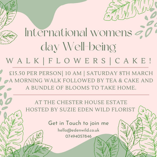 International women's day well-being walk! Saturday 8th March