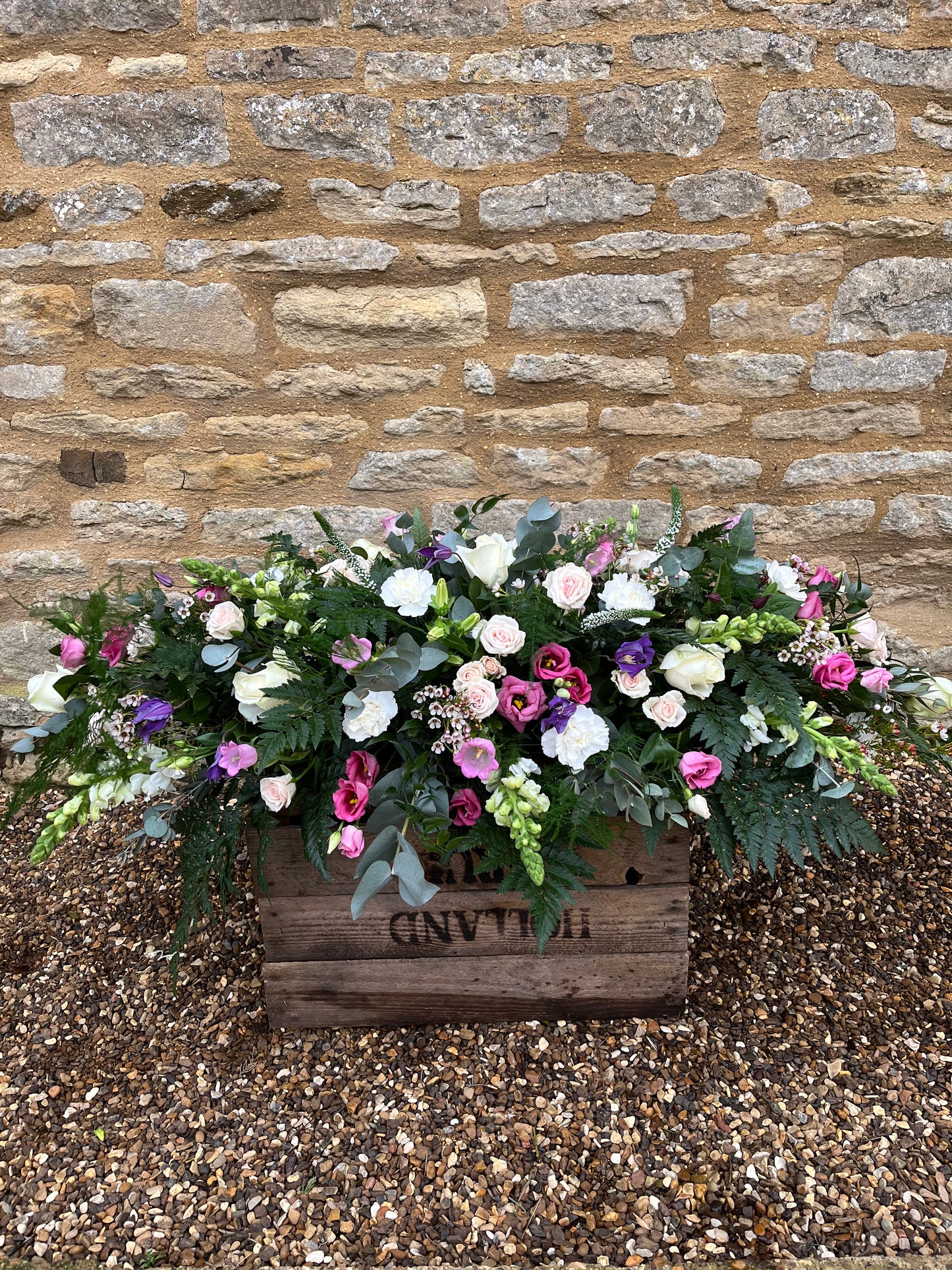 Casket Spray- Pink and lilac