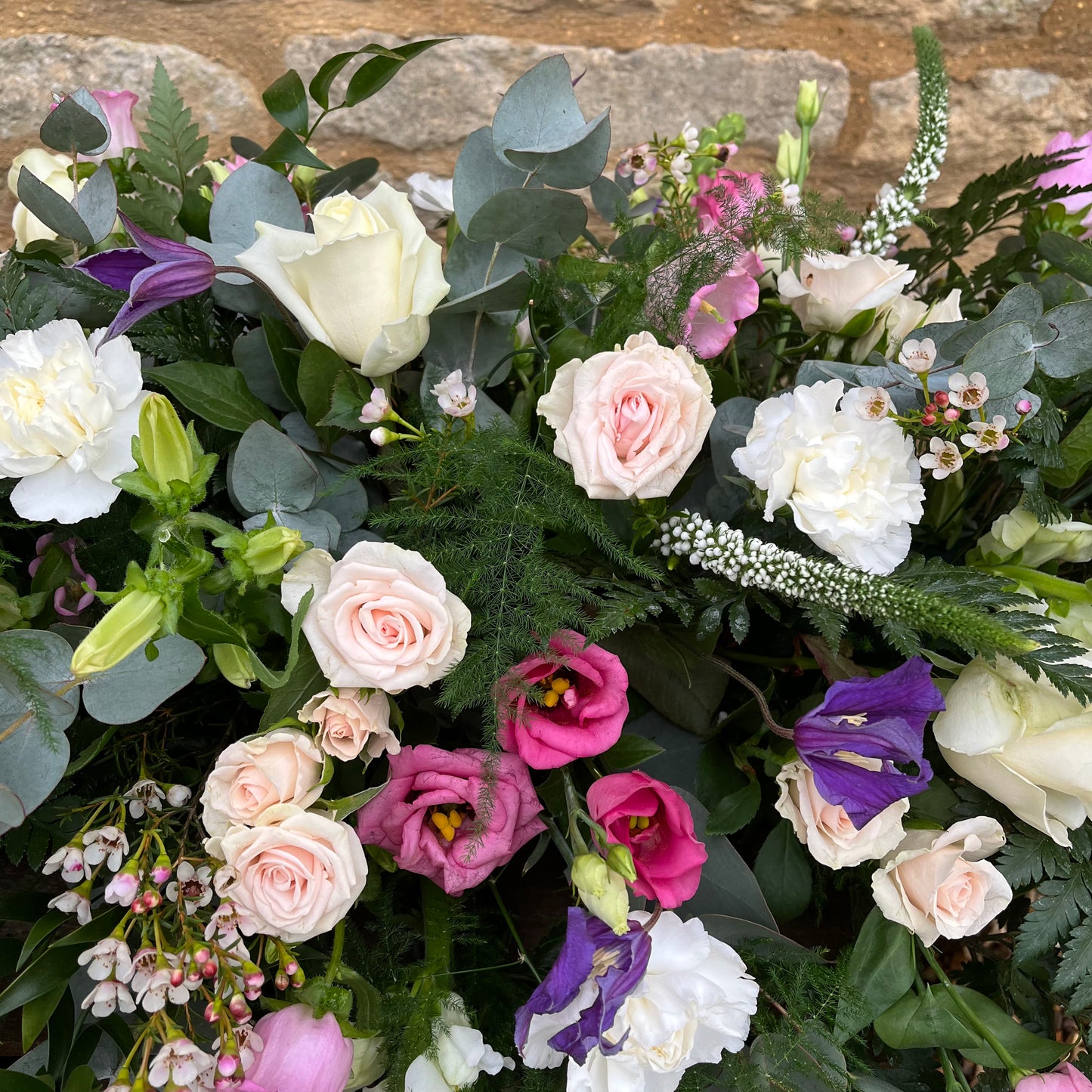 Casket Spray- Pink and lilac