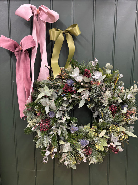 Christmas Wreath Winter Hedgerow