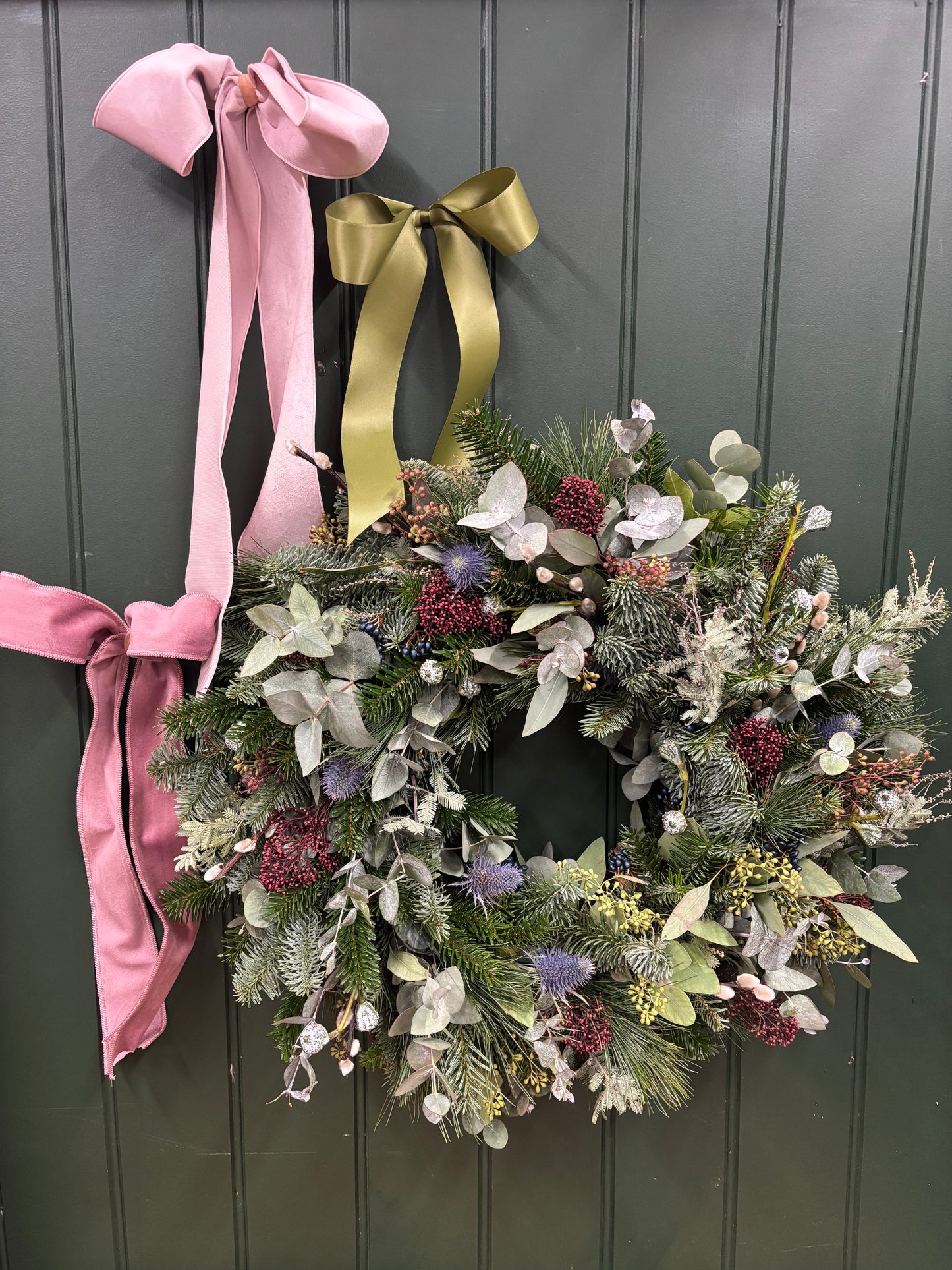 Christmas Wreath Winter Hedgerow