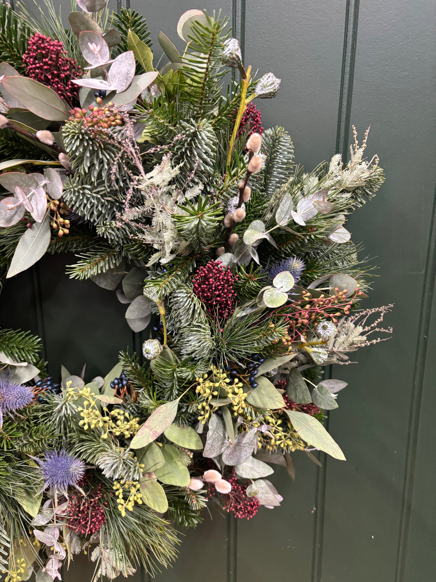 Christmas Wreath Winter Hedgerow