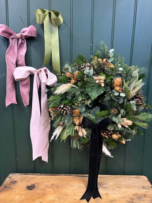 Christmas Wreath Natural Scandi