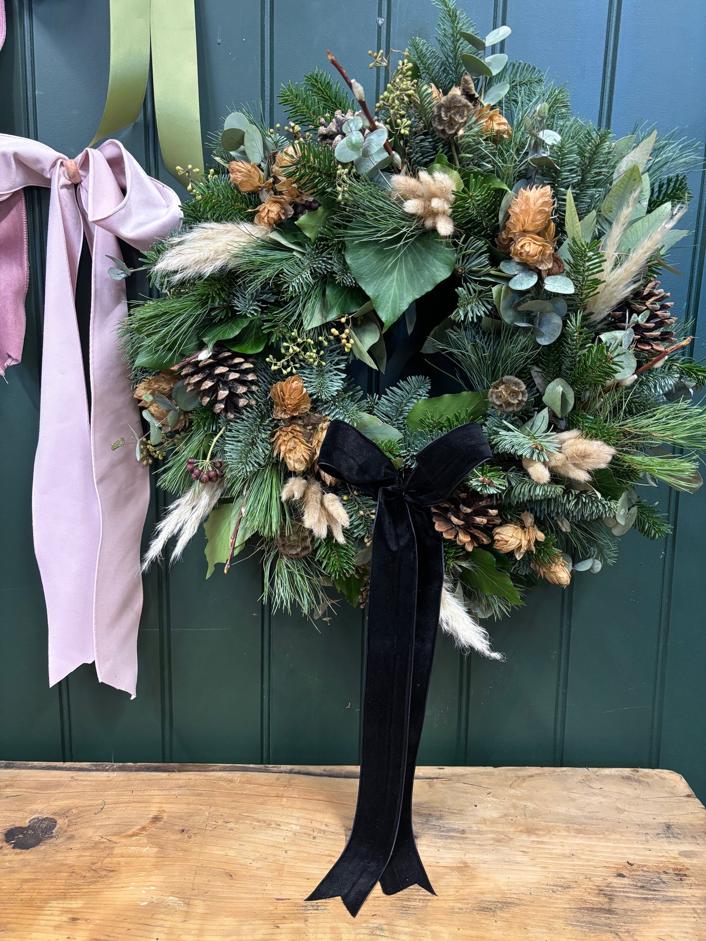 Christmas Wreath Natural Scandi